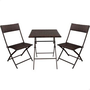 Aktive Table And 2 Chairs Set Brown One Size unisex Aktive Table And 2 Chairs Set Brown One Size unisex
