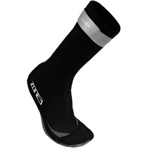 Zone3 Neoprene Swim Booties Black / Reflective Silver UK 7-8 unisex Zone3 Neoprene Swim Booties Black / Reflective Silver UK 7-8 unisex