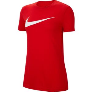 Nike Dri Fit Park Short Sleeve T-shirt University Red / White M Women