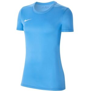 Nike Dri Fit Park 7 Jby Short Sleeve T-shirt University Blue / White S Women