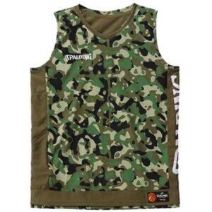 Spalding Reversible Sleeveless T-shirt Camo / Khaki XL Men Spalding Reversible Sleeveless T-shirt Camo / Khaki XL Men