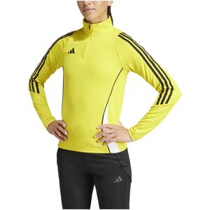 Adidas Tiro24 Half Zip Sweatshirt Team Yellow / White XS Women Adidas Tiro24 Half Zip Sweatshirt Team Yellow / White XS Women