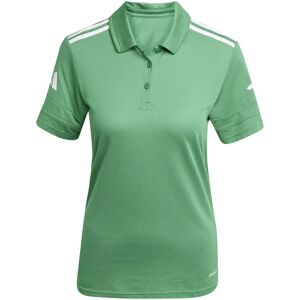 Adidas Squadra 25 Cotton Short Sleeve Polo Team Green / White 2XL Women Adidas Squadra 25 Cotton Short Sleeve Polo Team Green / White 2XL Women