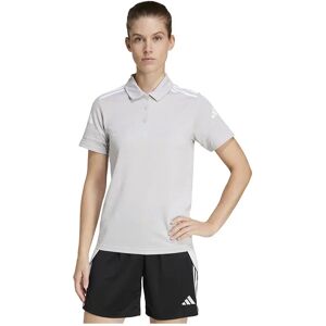Adidas Squadra 25 Cotton Short Sleeve Polo Team Light Grey / White 2XL Women Adidas Squadra 25 Cotton Short Sleeve Polo Team Light Grey / White 2XL Women