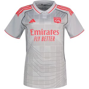 Adidas Olympique De Lyon 25/26 Third Woman Short Sleeve T-shirt Lgh Solid Grey S Women Adidas Olympique De Lyon 25/26 Third Woman Short Sleeve T-shirt Lgh Solid Grey S Women