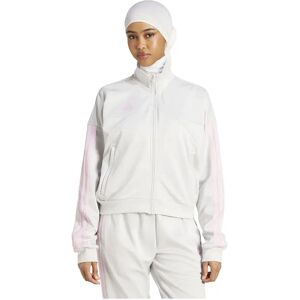 Adidas Tiro Cut 3 Stripes Tracksuit Jacket Grey One / True Pink S Women Adidas Tiro Cut 3 Stripes Tracksuit Jacket Grey One / True Pink S Women