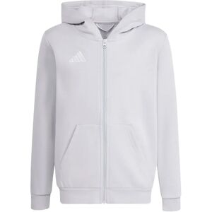 Adidas Entrada 26 Full Zip Sweatshirt Team Light Grey / White 7-8 Years Boys,Girls Adidas Entrada 26 Full Zip Sweatshirt Team Light Grey / White 7-8 Years Boys,Girls