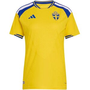 Adidas Sweden 26/27 Authentic Home Woman Short Sleeve T-shirt Yellow XS Women Adidas Sweden 26/27 Authentic Home Woman Short Sleeve T-shirt Yellow XS Women