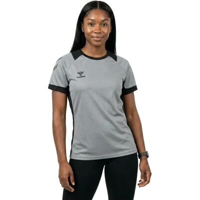 Hummel Lead S/S Poly Jersey Sportshirt - Grey Hummel Lead S/S Poly Jersey Sportshirt - Grey