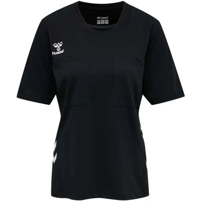 Hummel Damen Sportshirt - Referee Chevron Jersey S/S - Black Hummel Damen Sportshirt - Referee Chevron Jersey S/S - Black
