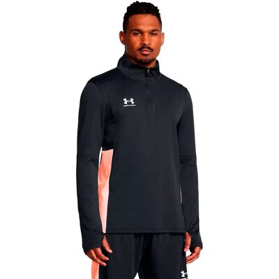 Under Armour Challenger Midlayer Top - Black/Flare Orange - Male - Size M - Athletic Top Under Armour Challenger Midlayer Top - Black/Flare Orange - Male - Size M - Athletic Top