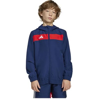 adidas Kids Tiro 25 Essentials Woven Hoodie - Blue adidas Kids Tiro 25 Essentials Woven Hoodie - Blue