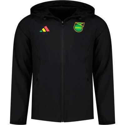 Adidas Jamaica Tiro Travel Windbreaker Jacket Black XL Women Adidas Jamaica Tiro Travel Windbreaker Jacket Black XL Women