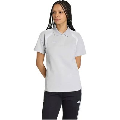 Adidas Tiro 26 League Short Sleeve Polo Team Light Grey / White XS Women Adidas Tiro 26 League Short Sleeve Polo Team Light Grey / White XS Women