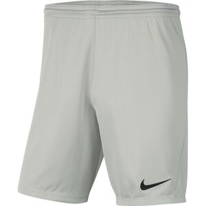 Nike Dri Fit Park 3 Knit Shorts Pewter Grey / Black L Men