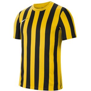 Nike Dri Fit Division 4 Striped Short Sleeve T-shirt Tour Yellow / Black / White XL Men