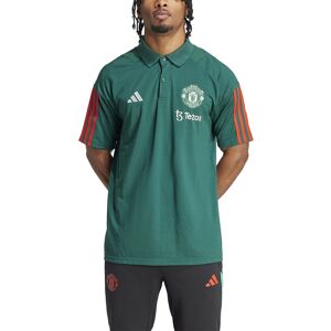 Adidas Manchester United 23/24 Training Short Sleeve Polo Collegiate Green / Active Red M Men