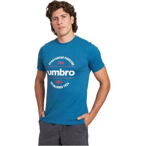 Umbro Circular Graphic Short Sleeve T-shirt Lyons Blue S Men Umbro Circular Graphic Short Sleeve T-shirt Lyons Blue S Men
