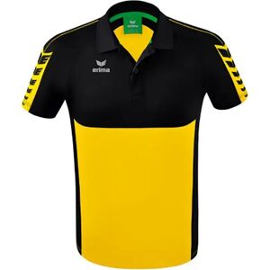Erima Six Wings Short Sleeve Polo Yellow / Black 3XL Men Erima Six Wings Short Sleeve Polo Yellow / Black 3XL Men
