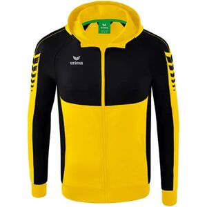 Erima Six Wings Training Full Zip Sweatshirt Yellow / Black XL Men Erima Six Wings Training Full Zip Sweatshirt Yellow / Black XL Men