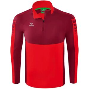 Erima Six Wings Training Half Zip Sweatshirt Red / Bordeaux 2XL Men Erima Six Wings Training Half Zip Sweatshirt Red / Bordeaux 2XL Men
