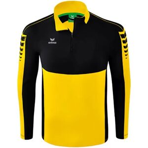 Erima Six Wings Training Half Zip Sweatshirt Yellow / Black 2XL Men Erima Six Wings Training Half Zip Sweatshirt Yellow / Black 2XL Men