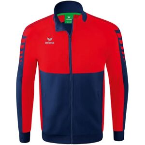 Erima Six Wings Worker Full Zip Sweatshirt New Navy / Red XL Men Erima Six Wings Worker Full Zip Sweatshirt New Navy / Red XL Men