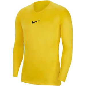 Nike Dri Fit Park First Layer Long Sleeve T-shirt Yellow XL Men Nike Dri Fit Park First Layer Long Sleeve T-shirt Yellow XL Men