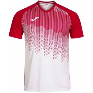 Joma Tiger Vi Short Sleeve T-shirt White / Red 12-14 Years Boys Joma Tiger Vi Short Sleeve T-shirt White / Red 12-14 Years Boys