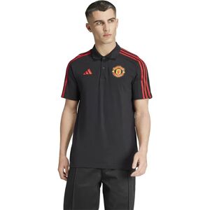 Adidas Manchester United 24/25 Dna Short Sleeve Polo Black M Men Adidas Manchester United 24/25 Dna Short Sleeve Polo Black M Men