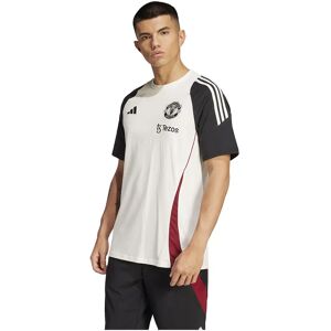 Adidas Manchester United Tiro 24 Short Sleeve T-shirt Off White / Black XL Men Adidas Manchester United Tiro 24 Short Sleeve T-shirt Off White / Black XL Men