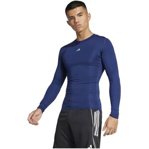 Adidas Techfit Long Sleeve T-shirt Team Navy Blue 2 S Men Adidas Techfit Long Sleeve T-shirt Team Navy Blue 2 S Men