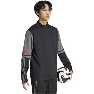 Adidas Squadra 25 Training Half Zip Sweatshirt Black / Team Grey Four / Pure Ruby S Men Adidas Squadra 25 Training Half Zip Sweatshirt Black / Team Grey Four / Pure Ruby S Men