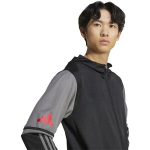 Adidas Squadra 25 Full Zip Sweatshirt Black / Team Grey Four / Pure Ruby XL Men Adidas Squadra 25 Full Zip Sweatshirt Black / Team Grey Four / Pure Ruby XL Men