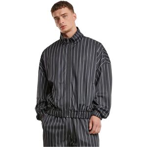 Urban Classics Pinstripe Tracksuit Jacket Black / White 4XL Men Urban Classics Pinstripe Tracksuit Jacket Black / White 4XL Men