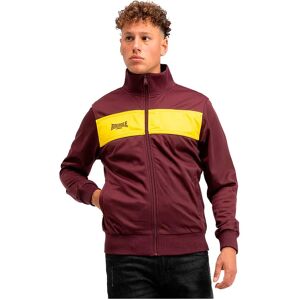 Lonsdale Alnwick Tracksuit Jacket Oxblood / Yellow L Men Lonsdale Alnwick Tracksuit Jacket Oxblood / Yellow L Men