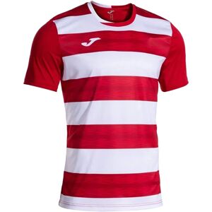 Joma Europa Vi Short Sleeve T-shirt Red / White XL Men Joma Europa Vi Short Sleeve T-shirt Red / White XL Men