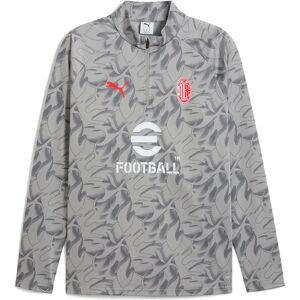 Puma Ac Milan 25/26 Pre Match Half Zip Sweatshirt Smokey Grey / PUMA White 2XL Men Puma Ac Milan 25/26 Pre Match Half Zip Sweatshirt Smokey Grey / PUMA White 2XL Men