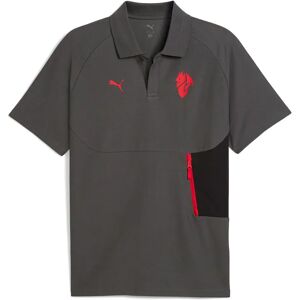 Puma Ac Milan Tech Polo Shadow Grey / For All Time Red XS Men Puma Ac Milan Tech Polo Shadow Grey / For All Time Red XS Men