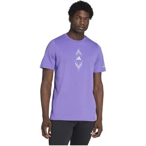 Adidas F50 Graphic Short Sleeve T-shirt Purple Rush L Men Adidas F50 Graphic Short Sleeve T-shirt Purple Rush L Men