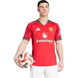 Adidas Manchester United 25/26 Authentic Home Short Sleeve T-shirt Mufc Red XS Men Adidas Manchester United 25/26 Authentic Home Short Sleeve T-shirt Mufc Red XS Men