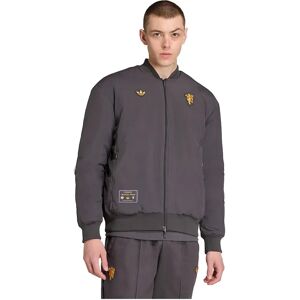 Adidas Manchester United Terrace Icons Jacket Utility Black / Semi Night Flash S Men Adidas Manchester United Terrace Icons Jacket Utility Black / Semi Night Flash S Men