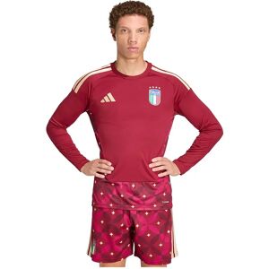 Adidas Italy 26/27 Goalkeeper Home Long Sleeve T-shirt Team Coll Burgundy 2 S Men Adidas Italy 26/27 Goalkeeper Home Long Sleeve T-shirt Team Coll Burgundy 2 S Men