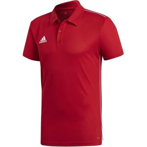 Adidas Core 18 Climalite Short Sleeve Polo Power Red / White S Men Adidas Core 18 Climalite Short Sleeve Polo Power Red / White S Men