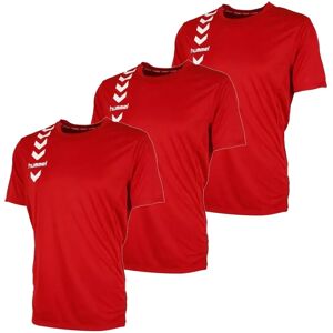 Hummel Pk5055 Short Sleeve T-shirt 3 Units Red 2XL Men Hummel Pk5055 Short Sleeve T-shirt 3 Units Red 2XL Men