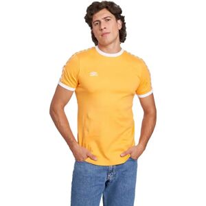 Umbro Taped Ringer Short Sleeve T-shirt Blazing Orange / Brilliant White S Men Umbro Taped Ringer Short Sleeve T-shirt Blazing Orange / Brilliant White S Men