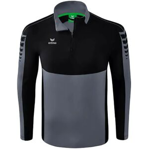 Erima Six Wings Training Half Zip Sweatshirt Slate Grey / Black M Men Erima Six Wings Training Half Zip Sweatshirt Slate Grey / Black M Men