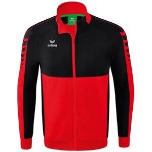 Erima Six Wings Worker Full Zip Sweatshirt Red / Black S Men Erima Six Wings Worker Full Zip Sweatshirt Red / Black S Men