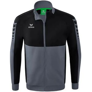 Erima Six Wings Worker Full Zip Sweatshirt Slate Grey / Black 2XL Men Erima Six Wings Worker Full Zip Sweatshirt Slate Grey / Black 2XL Men