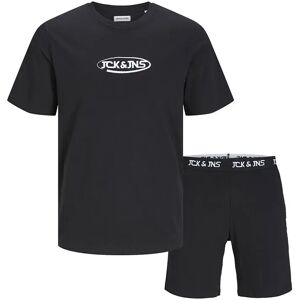 Jack & Jones Oliver Tracksuit Black / Pack Black Shorts S Men Jack & Jones Oliver Tracksuit Black / Pack Black Shorts S Men